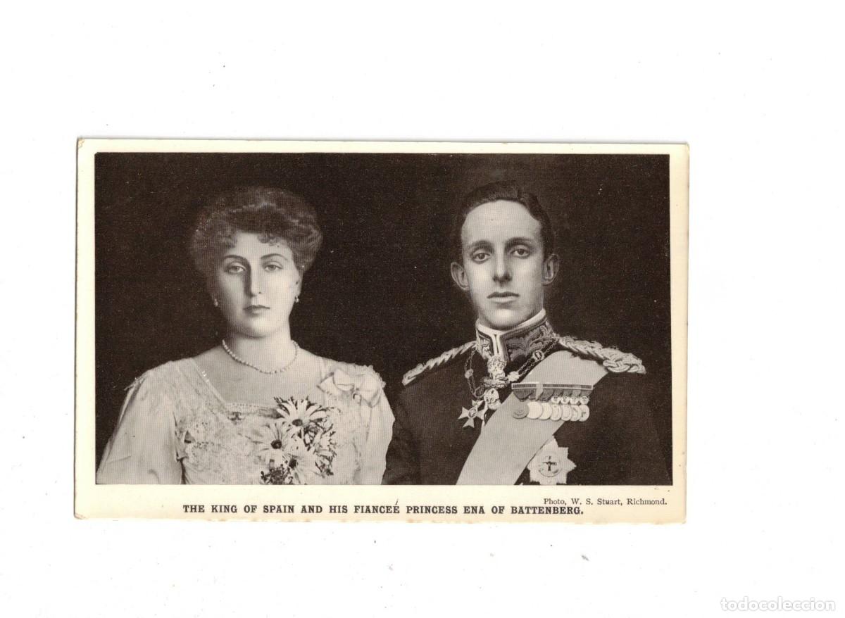 Postales: ALFONSO XIII Y VICTORIA - Foto 1