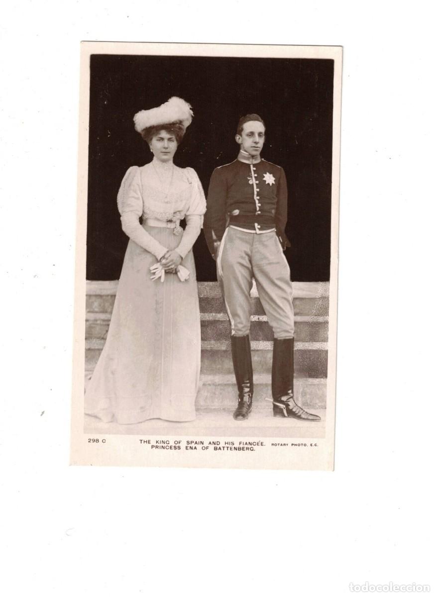 Postales: ALFONSO XIII Y VICTORIA - Foto 1