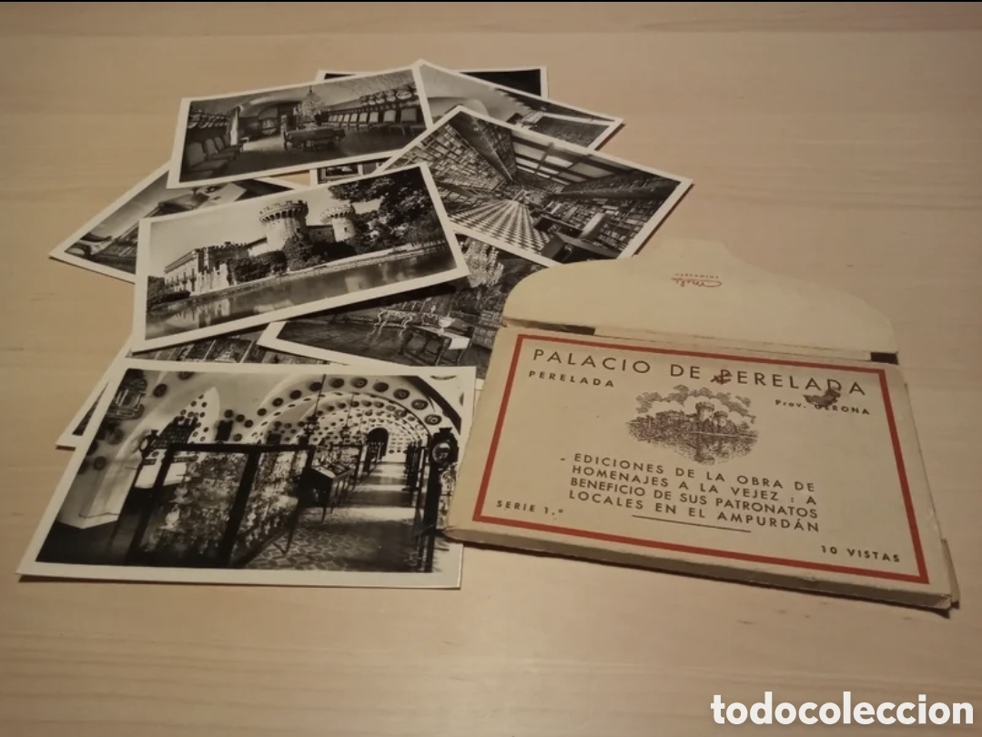 Postales: Palacio de Perelada postales a&ntilde;os 50 - Foto 1