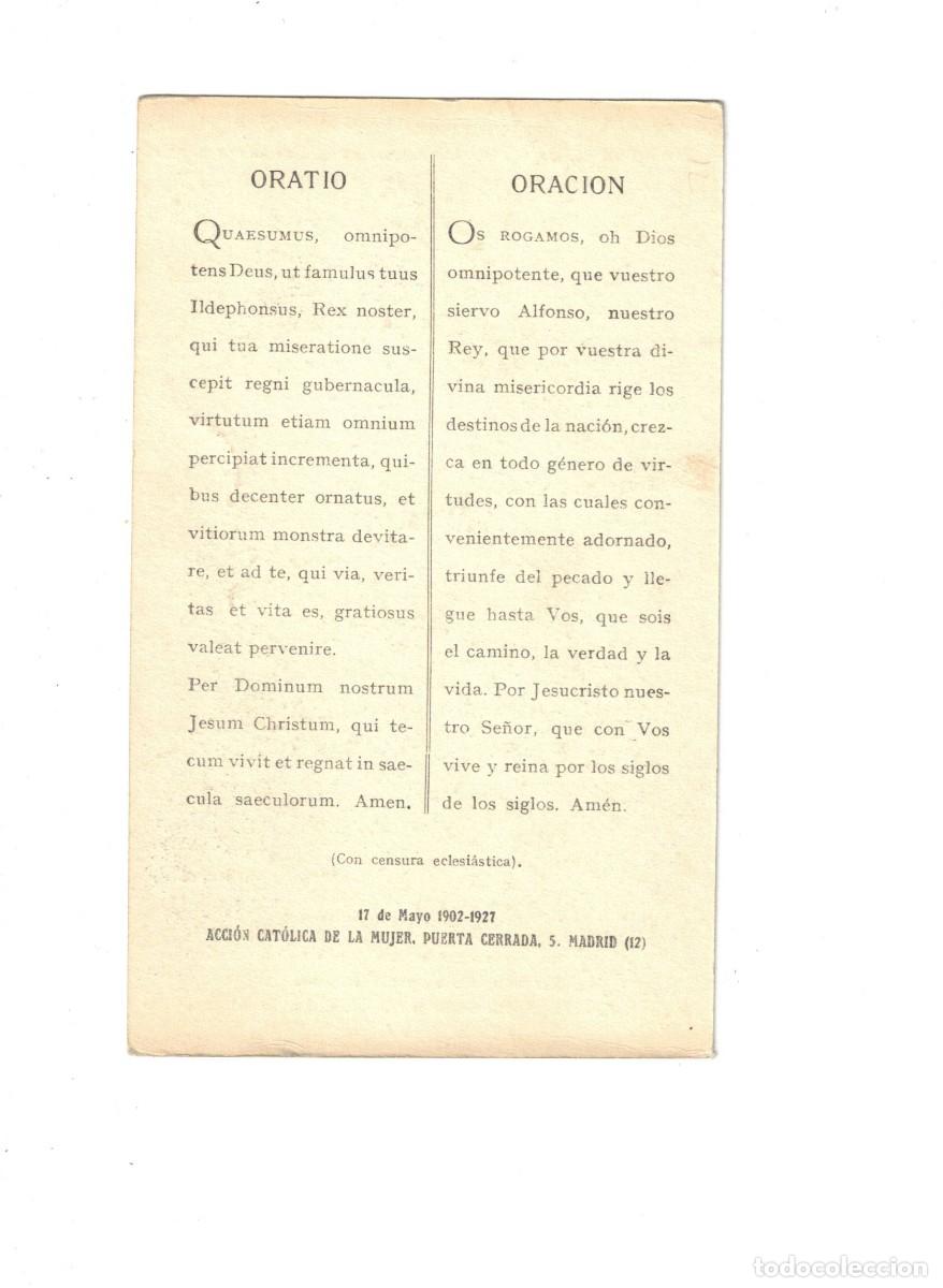 Postales: ALFONSO XIII. MAYO 1919 - Foto 2