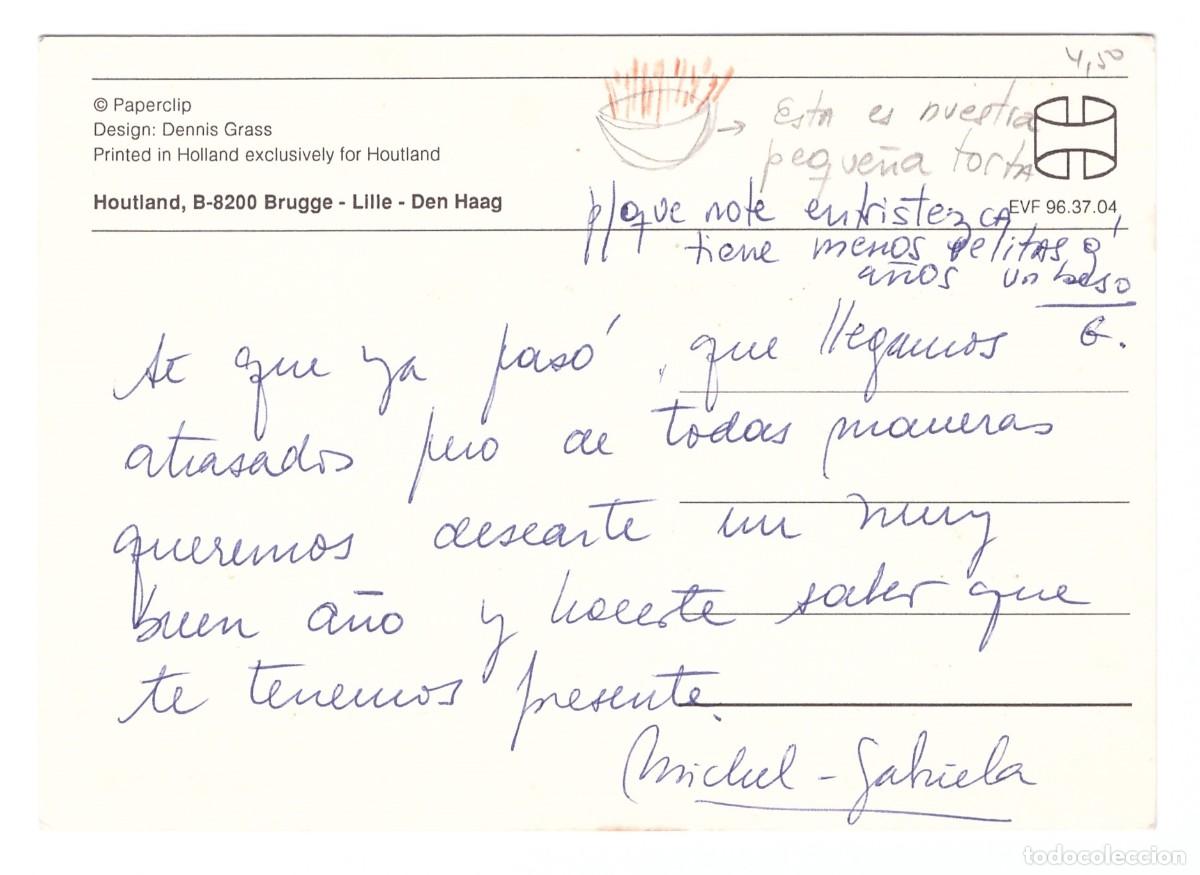 Postales: Bon Anniversaire! Paperclip. - Foto 2