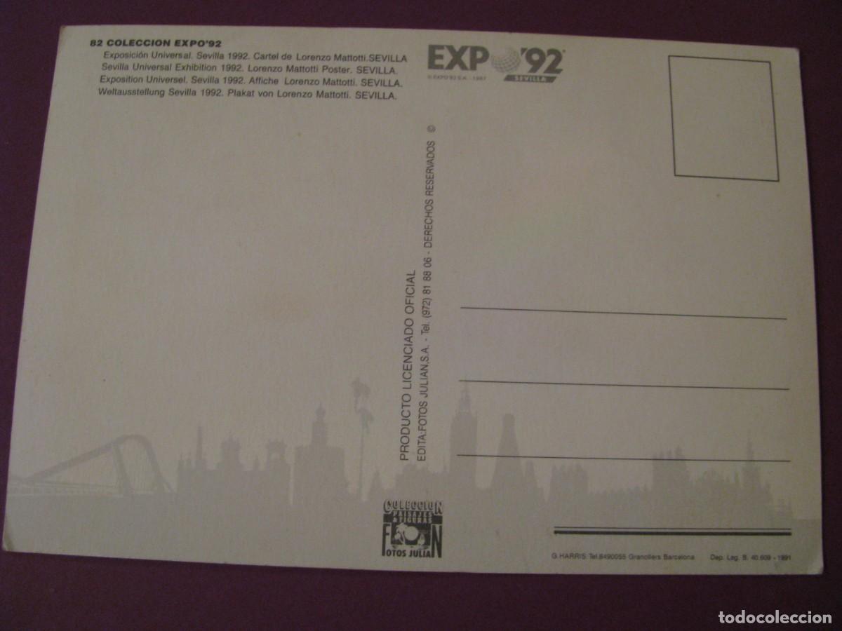 Postales: POSTAL DE LA COLECCION EXPO 92. - Foto 2