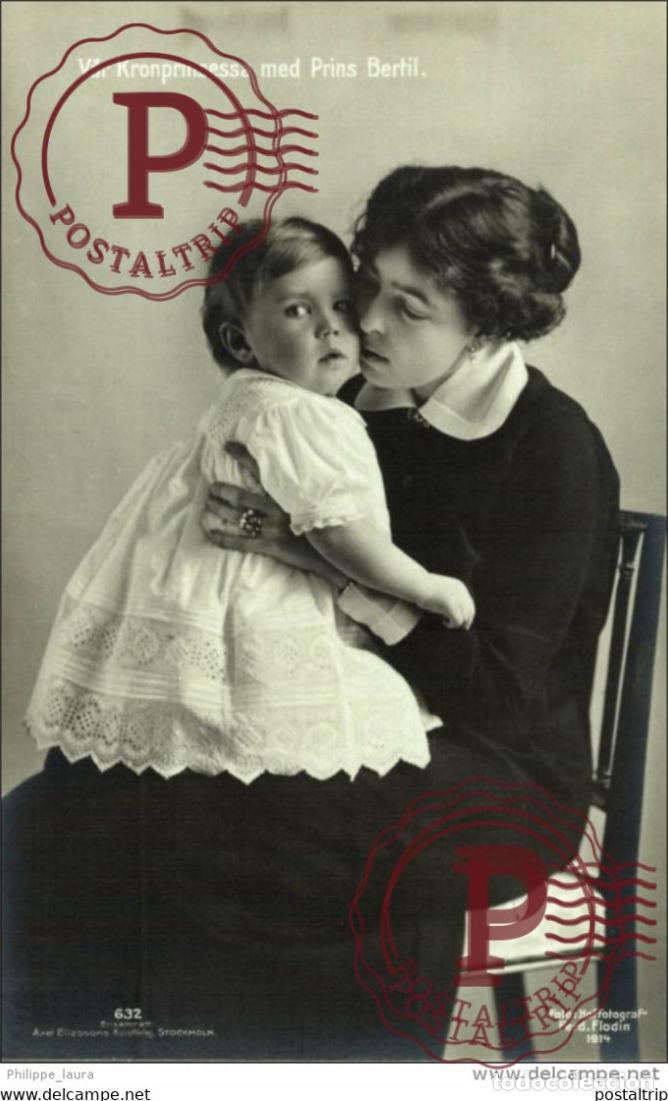 Postales: VAR KRONPRINSESSA MED PRINS BERTIL - Foto 1