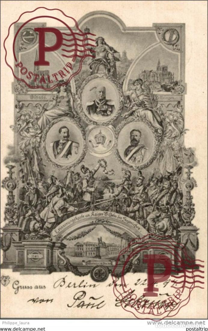 Postales: 1897 UNIQUE GRUSS AUS BERLIN - Foto 1