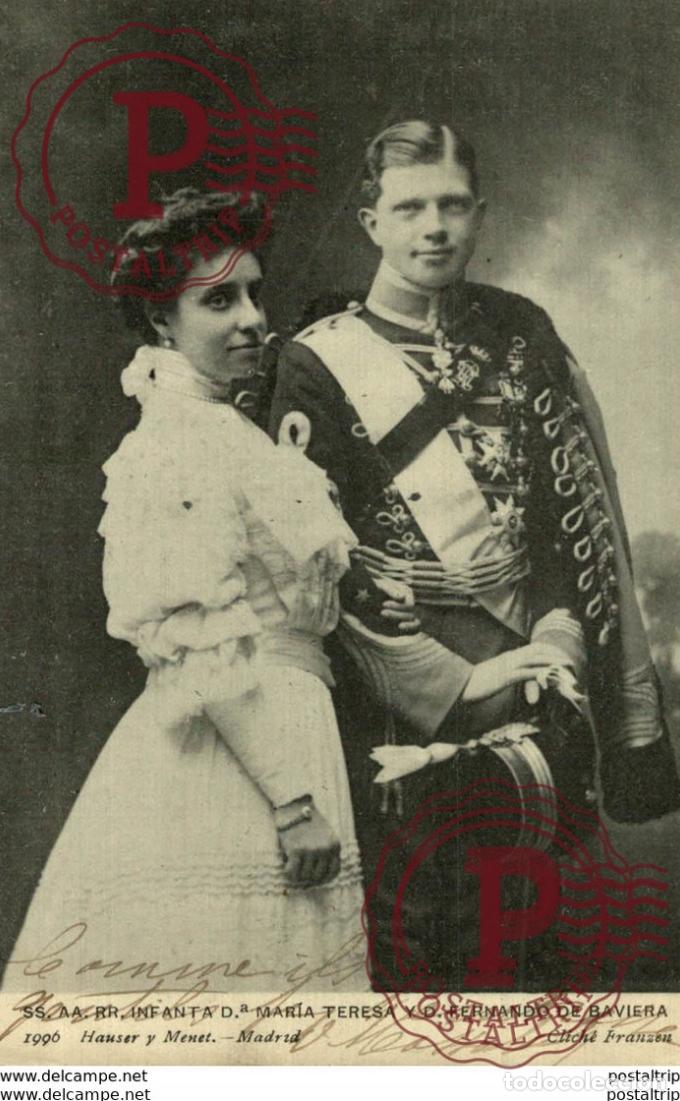 Postkarten: Spanien, Infanta Dona Maria Teresa y Don Fernando de Baviera espagne spain spanien espa&ntilde;a
