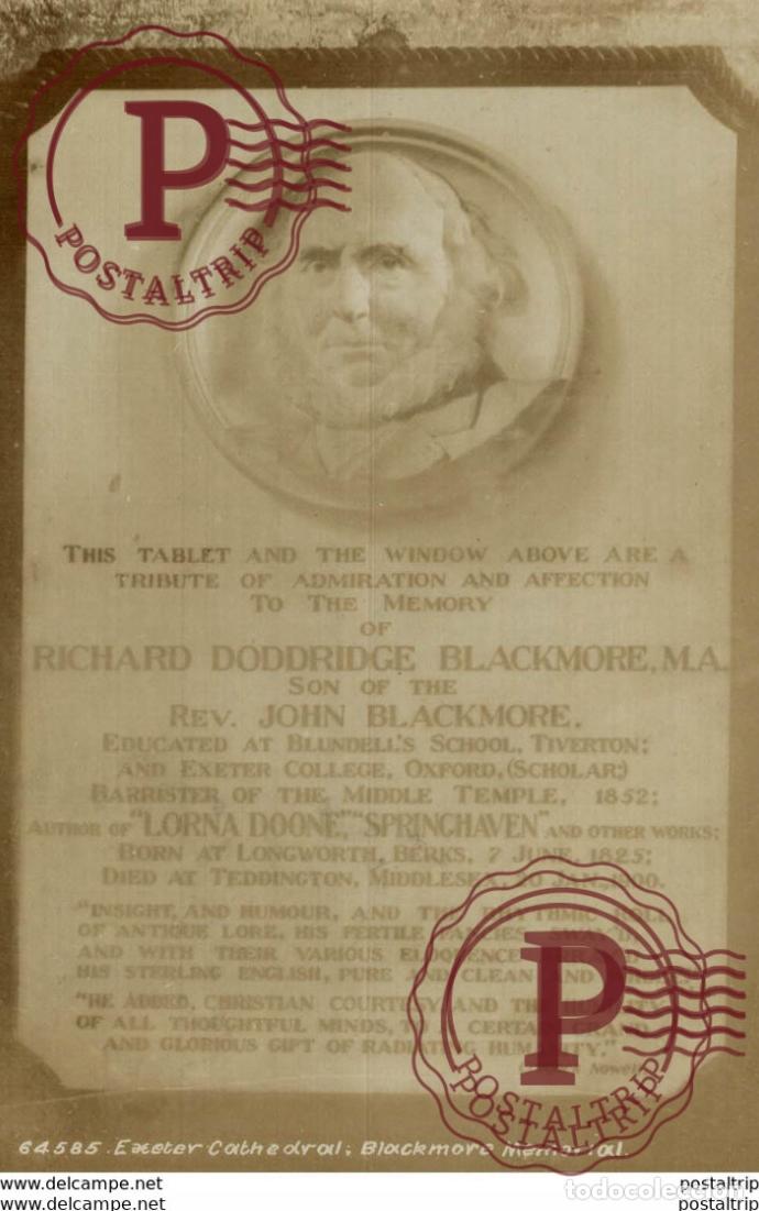 Postales: CLICHEE RARE RICHARD DODDRIDGE BLACKMORE - Foto 1