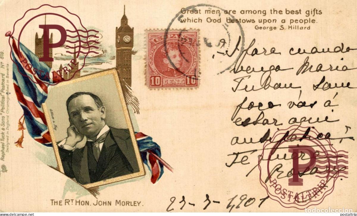 Postales: UK The Rt. Hon. John Morley - Foto 1