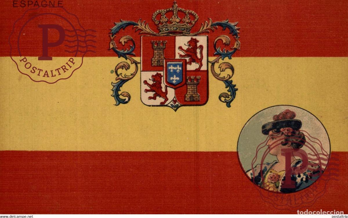 Postales: BANDERAS FLAGS DRAPEAU FLAGGE. ESPA&Ntilde;A SPAIN. COLECCIONBANDERAS.