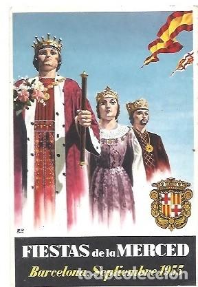 Postales: ANTIGUA POSTAL FIESTAS DE LA MERCED BARCELONA 1955