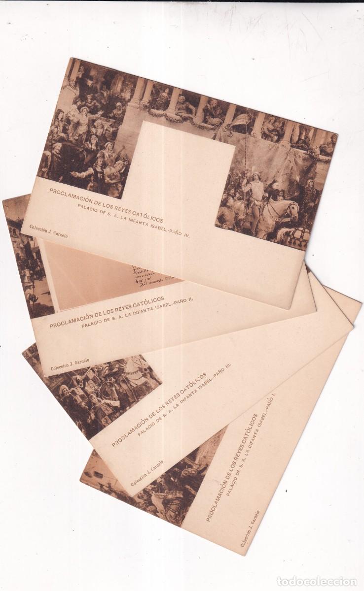 Postales: 4 tp Proclamaci&oacute;n de los Reyes Cat&oacute;licos. Palacio de S. A. La Infanta Isabel. Colecci&oacute;n J. Carpelo