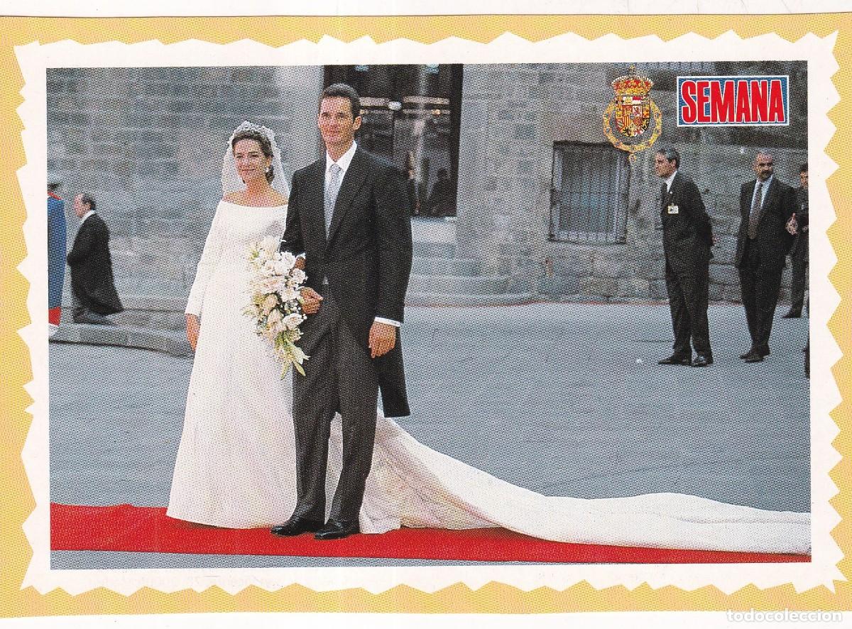Postales: Postal recuerdo de la Boda en Barcelona de la Infanta Cristina de Borb&oacute;n 1997 Revista Semana