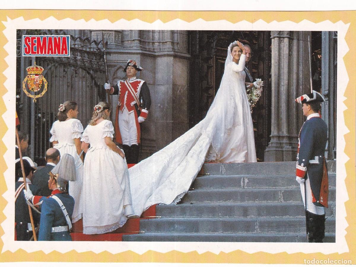 Postales: Postal recuerdo de la Boda en Barcelona de la Infanta Cristina de Borb&oacute;n 1997 Revista Semana