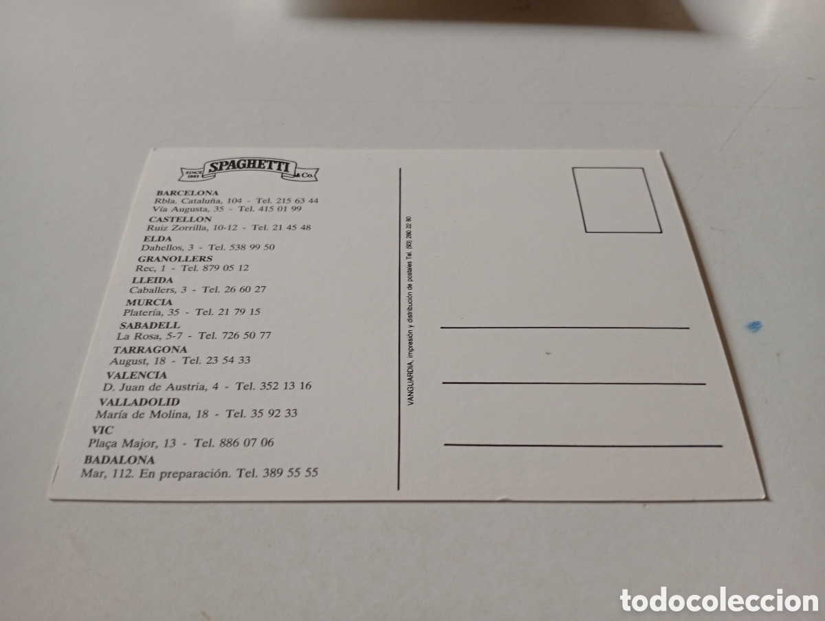 Postales: Postal SPAGHETTI &Co. - Foto 2