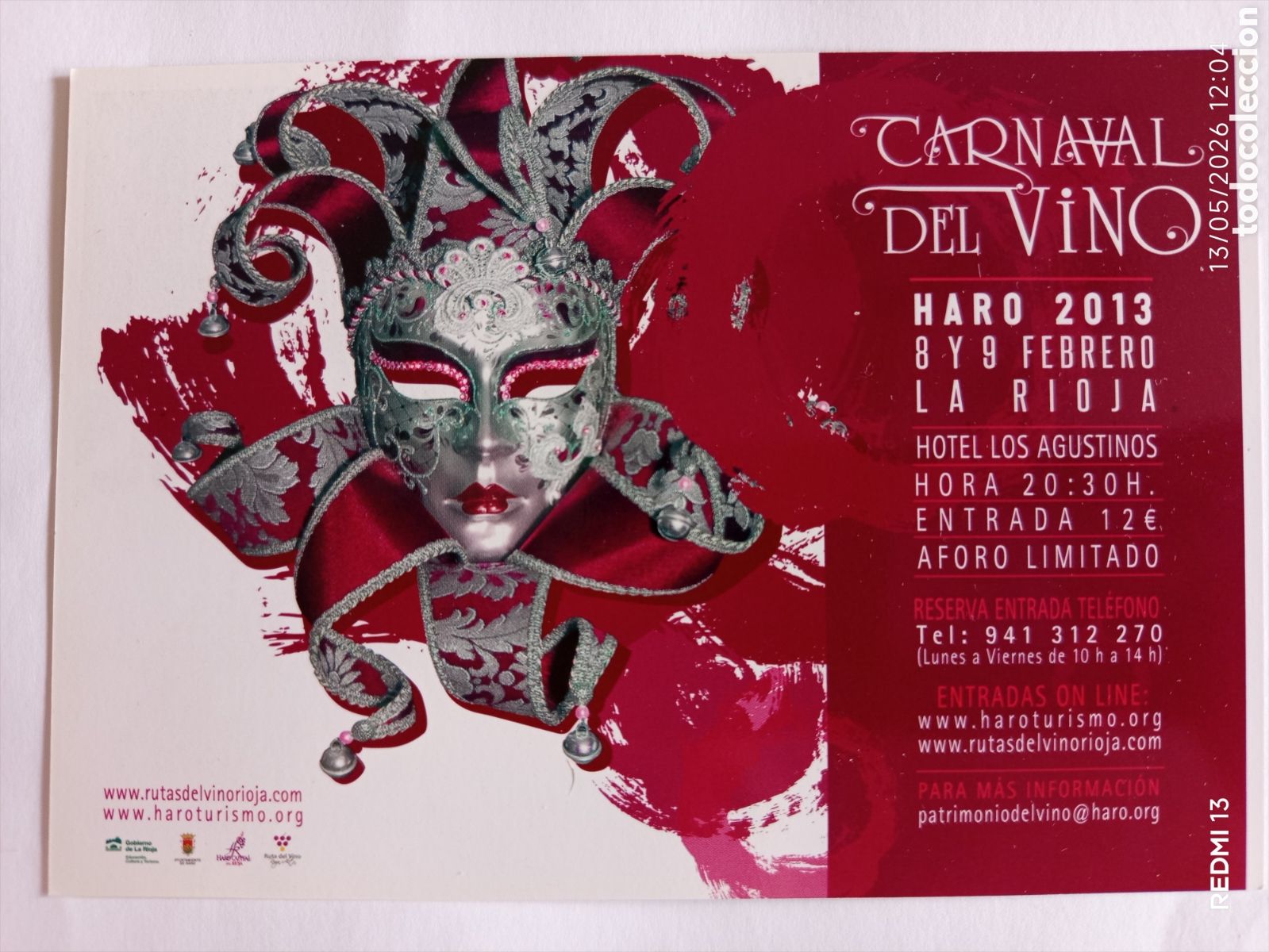Postales: EL CARNAVAL DEL VINO 2013. LA RIOJA