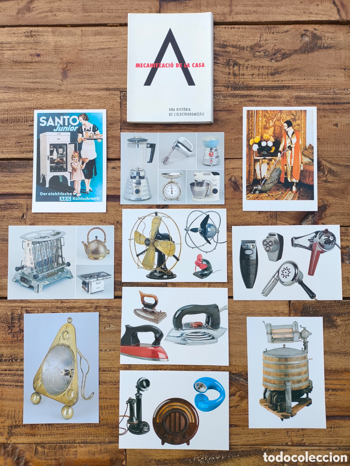 Postales: Lote Mecanitzaci&oacute; de la Casa Historia de L'Electrodomestic Museu Arts Decoratives Barcelona 1997