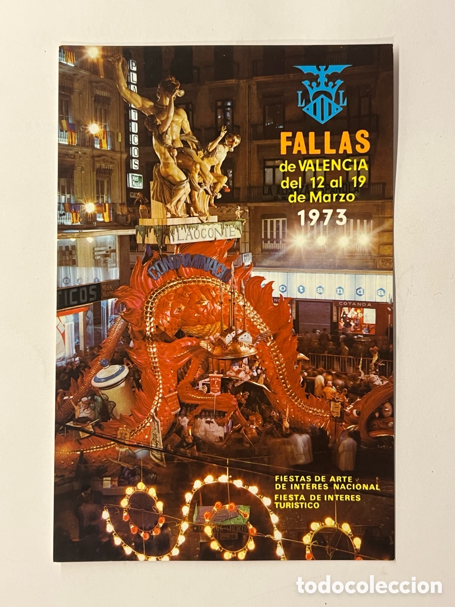 Postales: FALLAS DE VALENCIA. Postal Primer Premio de todas las Categor&iacute;as, 1972 Artista: Salvador Deb&oacute;n
