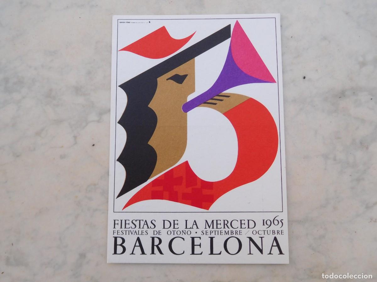 Postais: Postal fiestas de la Merced Barcelona a&ntilde;o 1965
