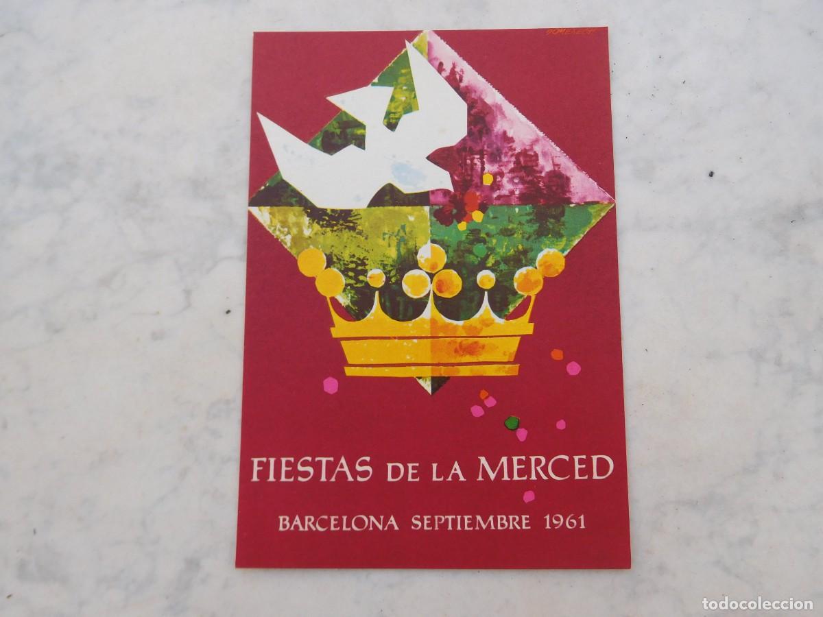 Postais: Postal fiestas de la Merced Barcelona a&ntilde;o 1961
