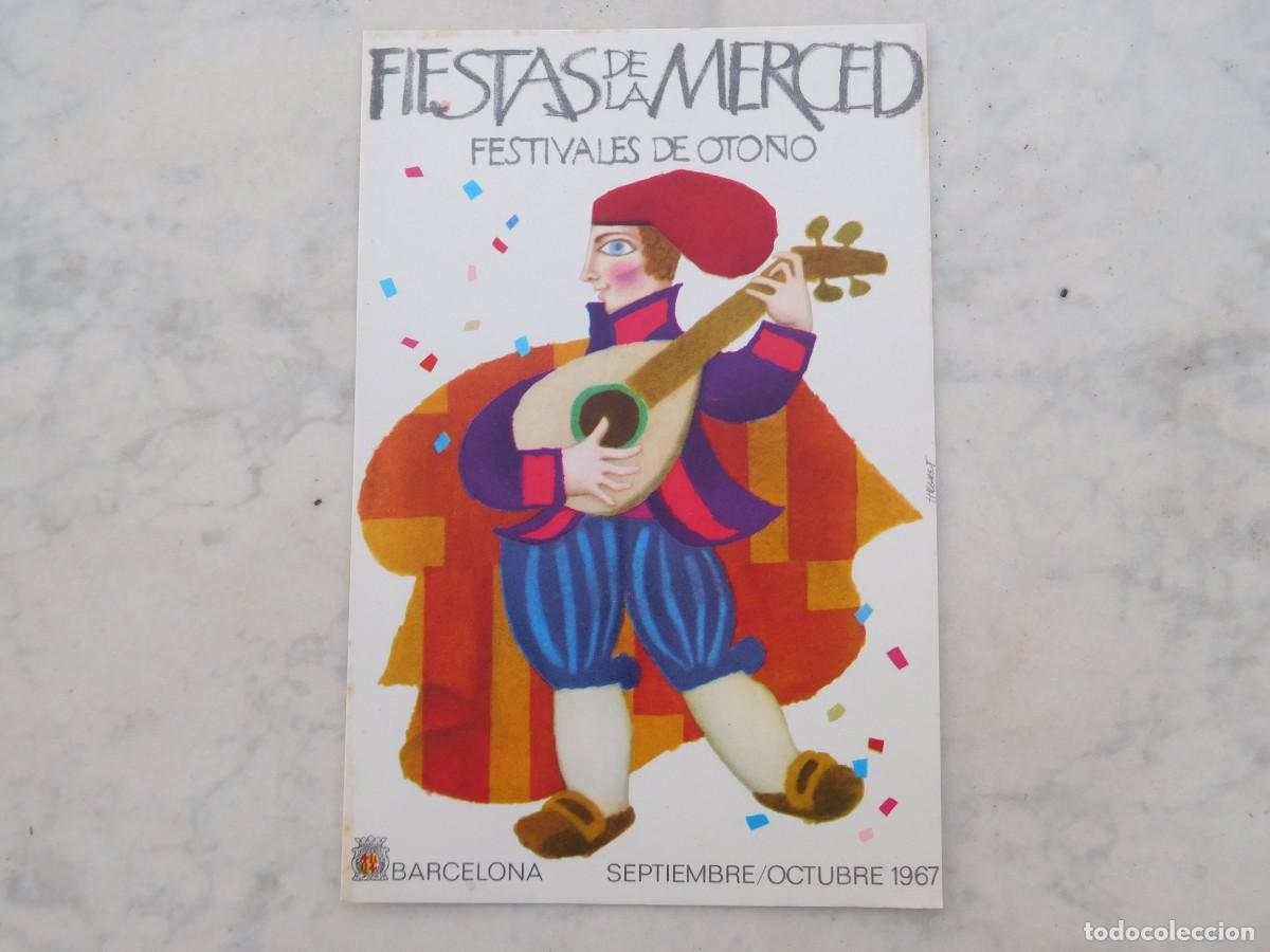Postais: Postal fiestas de la Merced Barcelona a&ntilde;o 1967