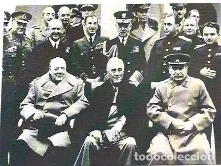 Postales: Rusia ++ & Postal, Yalta Conf&eacute;rence, W. Churchill, F. Roosevelt and Stalin (77776)