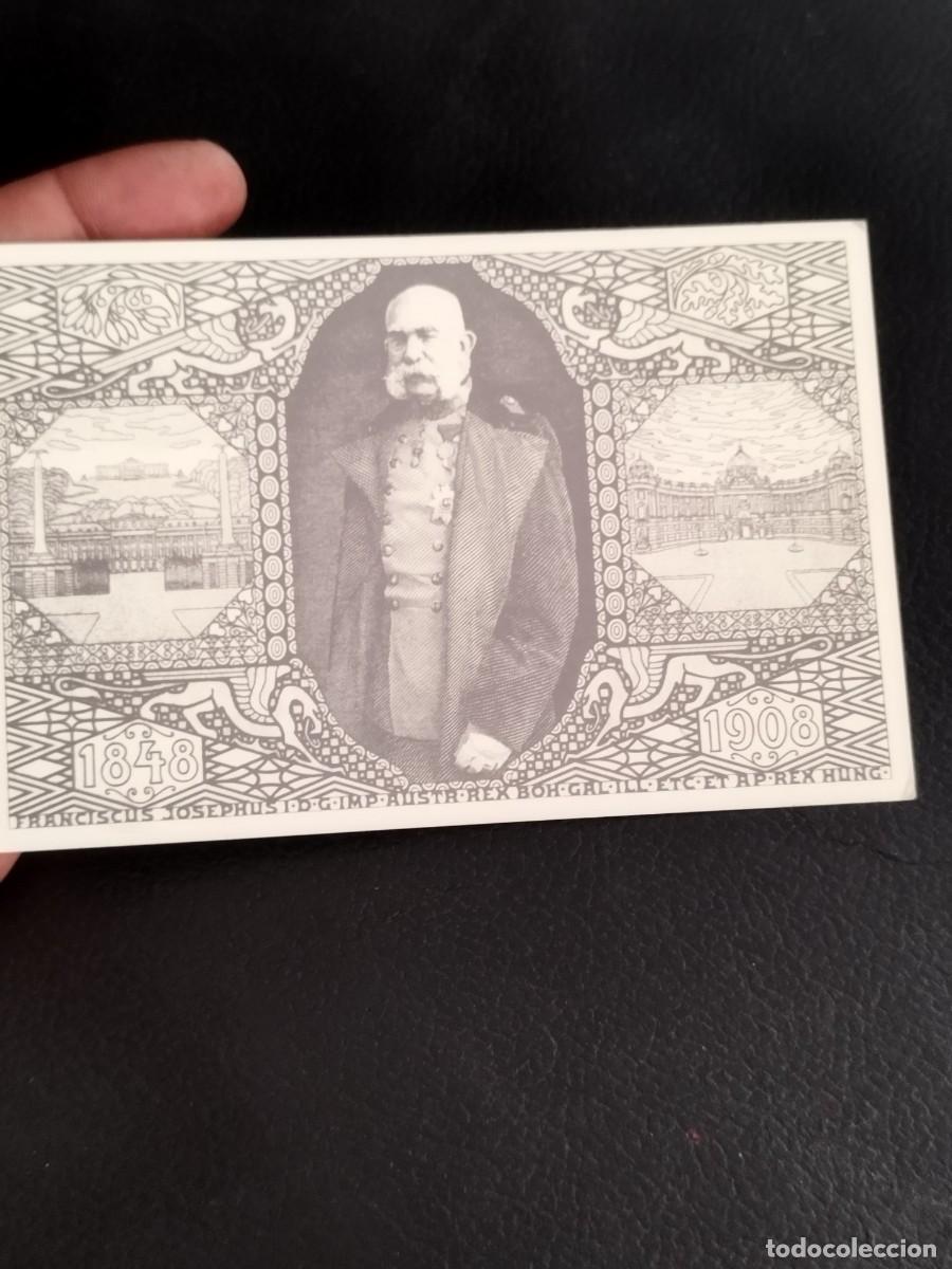 Postales: postal conmemorativa del Emperador Francisco Jos&eacute; I fue dise&ntilde;ada por Koloman Moser en 1908.