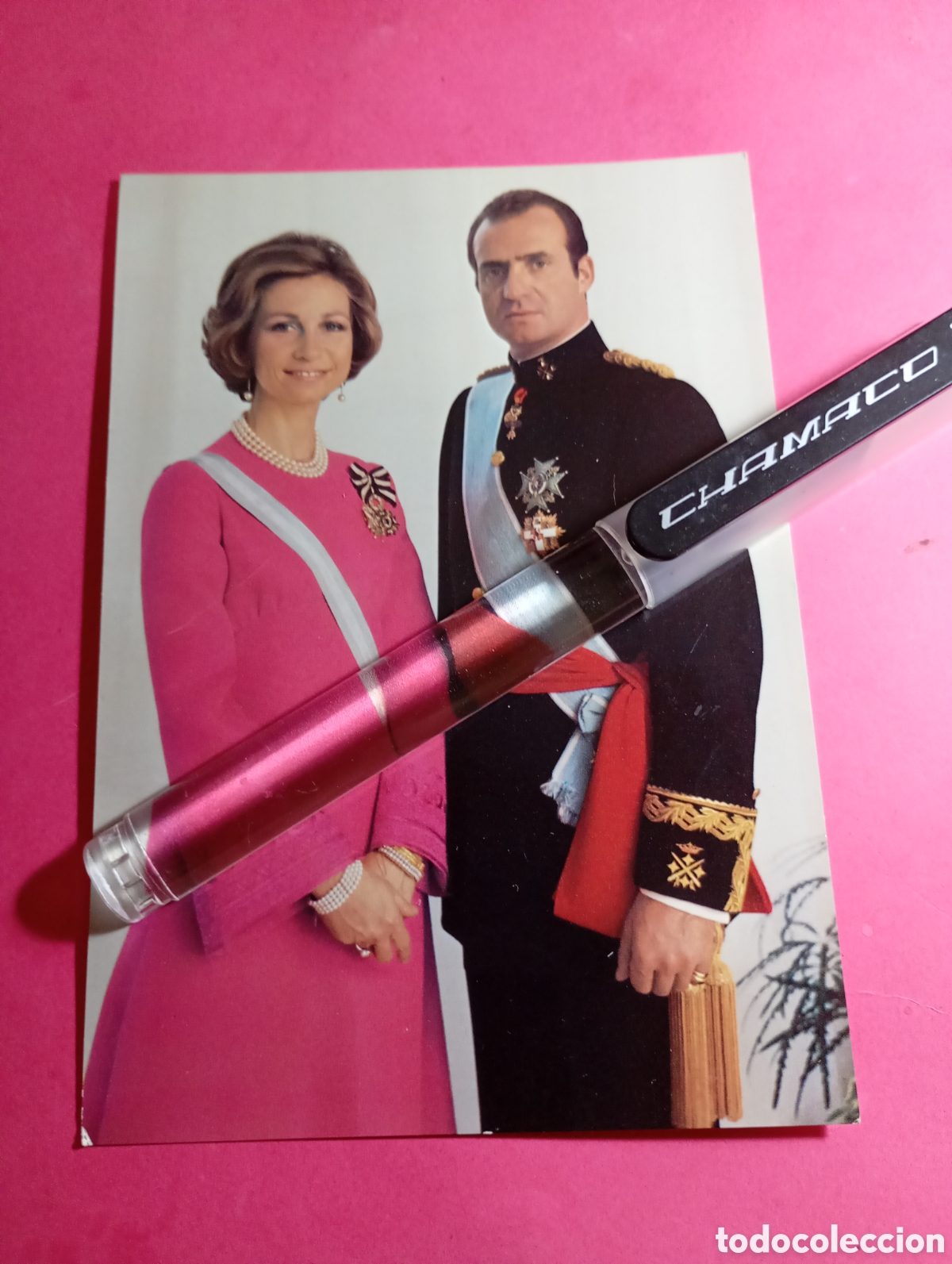 Postales: S. A. R. DON JUAN CARLOS 1&ordm; Y DO&Ntilde;A SOF&Iacute;A REYES DE ESPA&Ntilde;A - COLOR ESCRITA