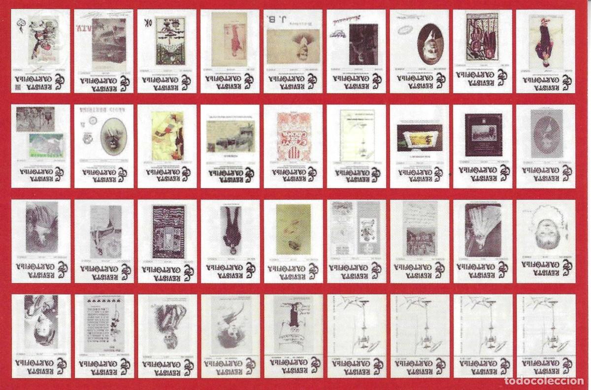 Postales: 36 portadas de la Revista Cart&oacute;fila. Postal emitida por Cercle Cartofil de Calalunya. 10 x 15 cms.