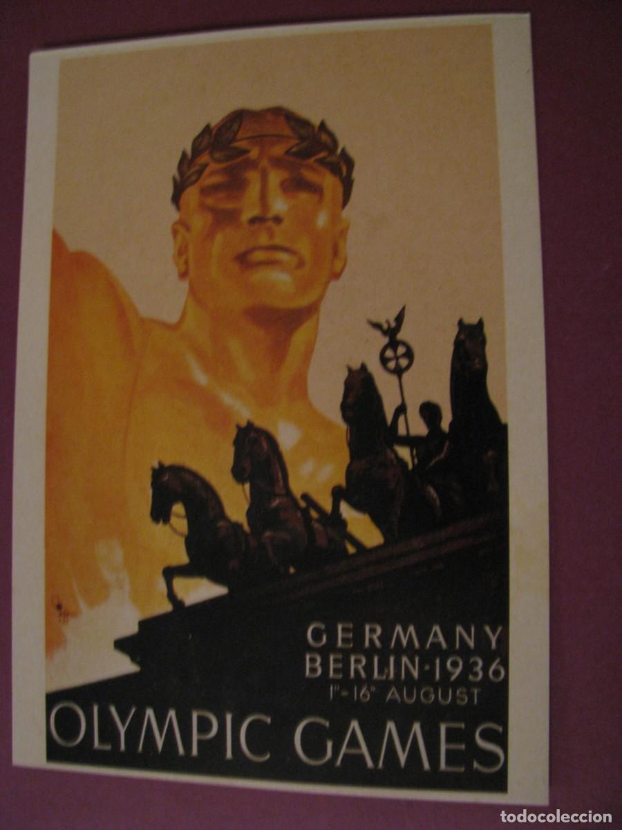 Postales: POSTAL PUBLICITARIA DE VENCA. JUEGOS OL&Iacute;MPICOS BERLIN 1936