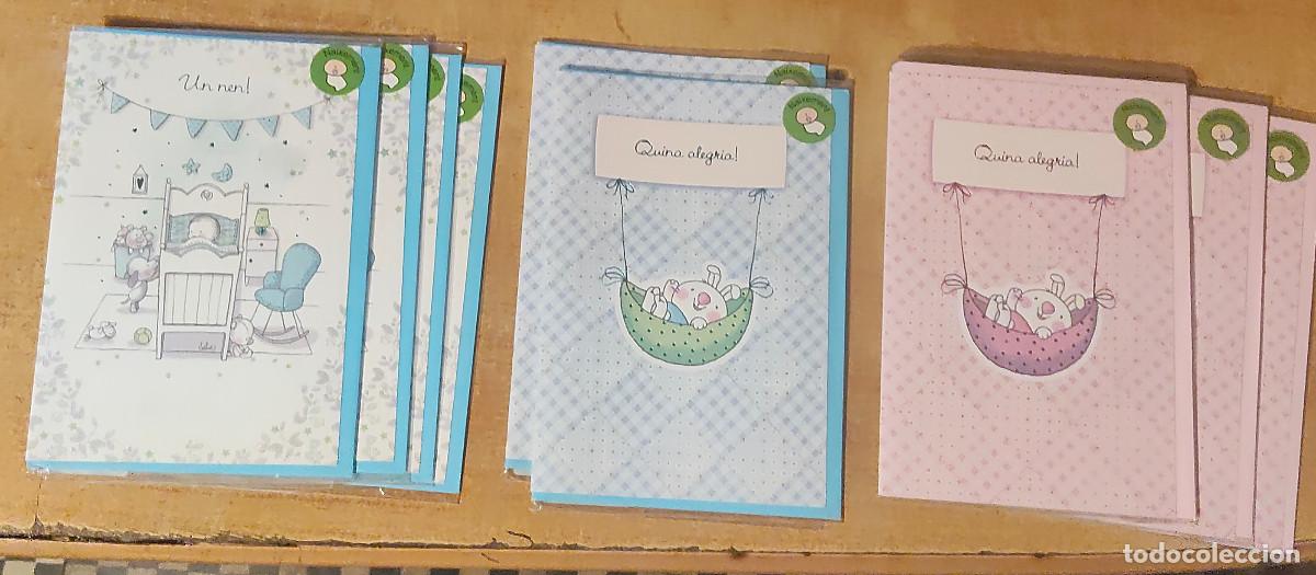 Postales: 4 + 2 + 3 Tarjetas de felicitaci&oacute;n - nacimiento &rdquo; nuevas precintadas - catal&aacute;n