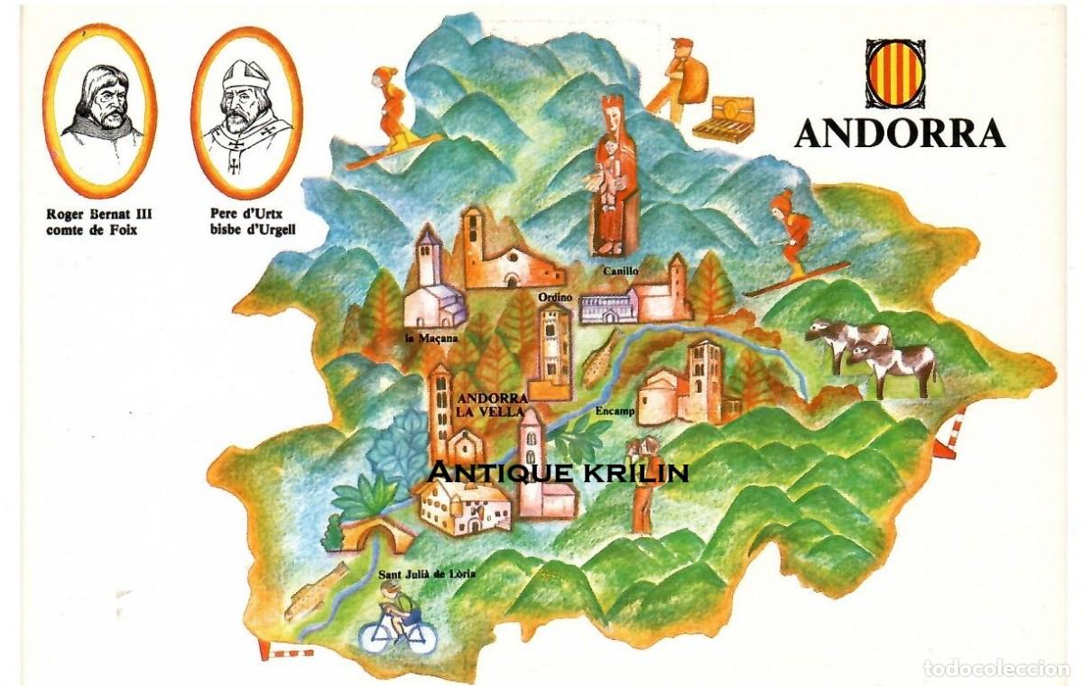 Postales: POSTAL CAMPANYA CONGRES CULTURA CATALANA / ILUSTRA TERESA BAIXAS / ANDORRA / SIN FRANQUEAR