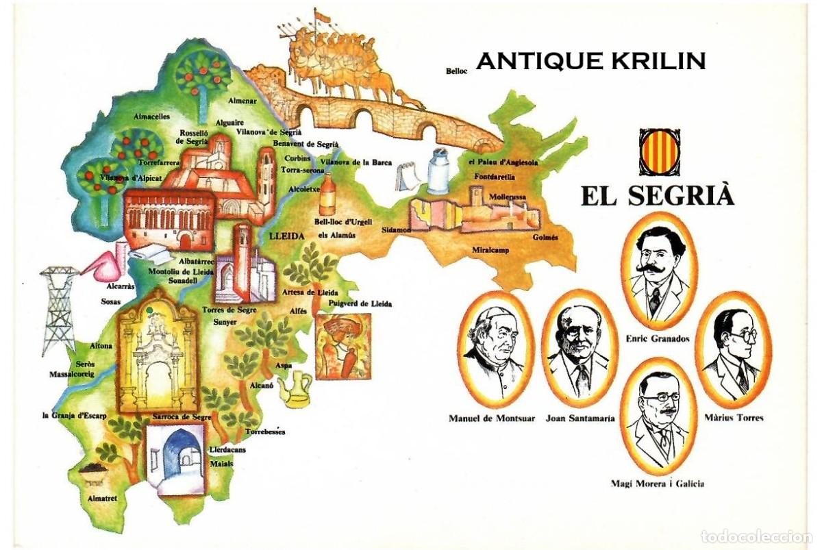 Postales: POSTAL CAMPANYA CONGRES CULTURA CATALANA / ILUSTRA TERESA BAIXAS / EL SEGRI&Agrave;