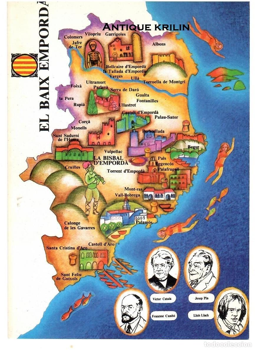 Postales: POSTAL CAMPANYA CONGRES CULTURA CATALANA / ILUSTRA TERESA BAIXAS / EL BAIX EMPORD&Agrave;