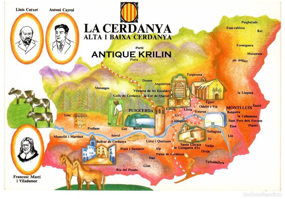 Postales: POSTAL CAMPANYA CONGRES CULTURA CATALANA / ILUSTRA TERESA BAIXAS / LA CERDANYA
