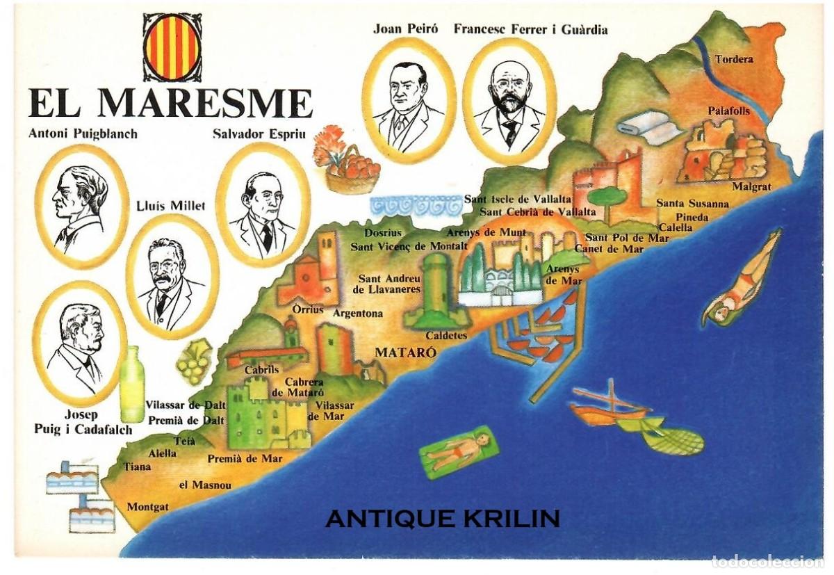 Postales: POSTAL CAMPANYA CONGRES CULTURA CATALANA / ILUSTRA TERESA BAIXAS / EL MARESME