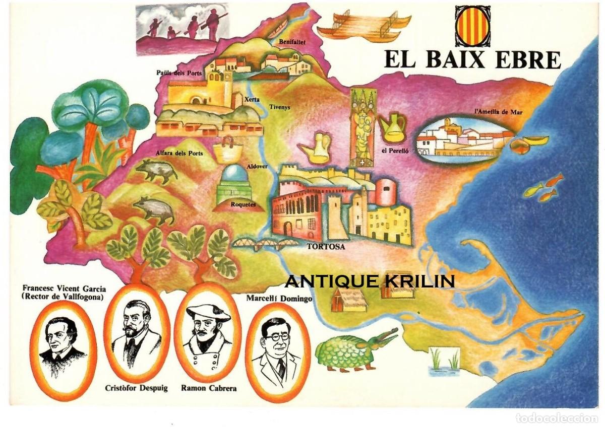 Postales: POSTAL CAMPANYA CONGRES CULTURA CATALANA / ILUSTRA TERESA BAIXAS / EL BAIX EBRE