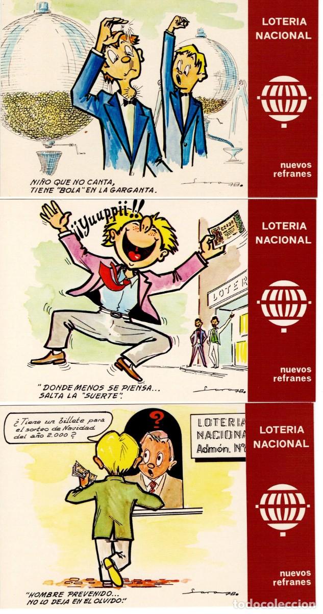 Postales: 12 POSTALES DE 1979 DE LOTERIA NACIONAL