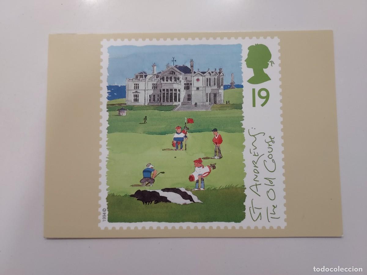 Postales: POSTAL GOLF ST ANDREWS THE OLD COURSE. ROYAL MAIL. ESCRITA 1994. PAUL HOGARTH