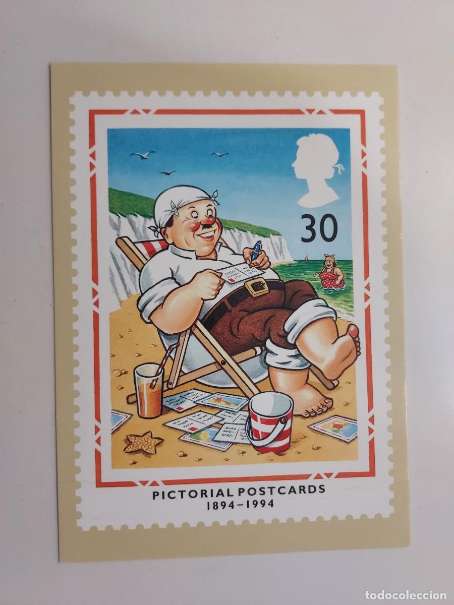 Postales: POSTAL PICTORIAL POSTCARDS 1894-1994 WISH YOU WERE HERE. ROYAL MAIL. ESCRITA. MIKE DEMPSEY