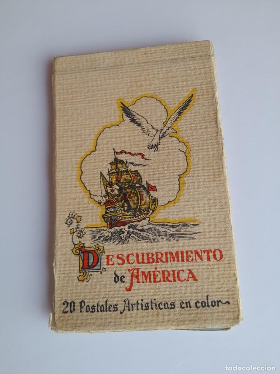 Postales: BLOC DE 20 POSTALES ART&Iacute;STICAS &rdquo;DESCUBRIMIENTO DE AM&Eacute;RICA&rdquo;