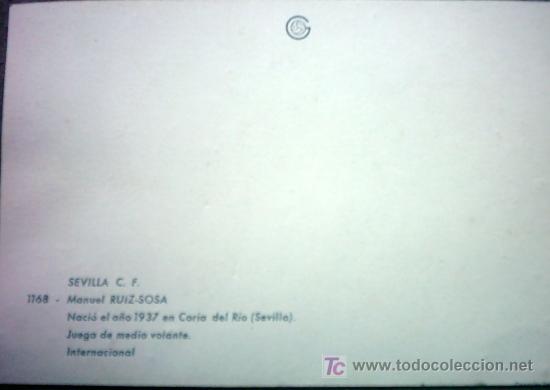 Coleccionismo deportivo: MANUEL RUIZ-SOSA - Foto 2