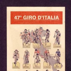 Coleccionismo deportivo: POSTAL-RECORTABLE DEL 47 GIRO D' ITALIA. CICLISMO