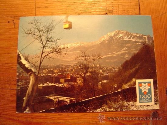 Coleccionismo deportivo: Postal de la Olimpiada de Grenoble 1966 - Foto 1