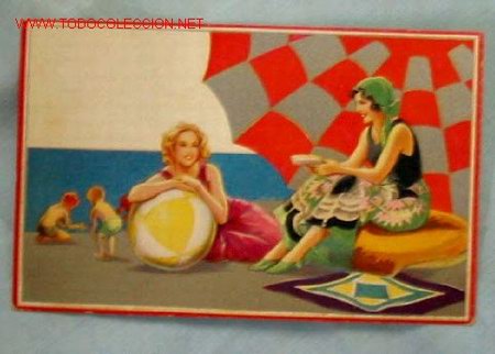 Coleccionismo deportivo: TARJETA POSTAL PLAYA - Foto 1