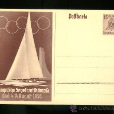 Coleccionismo deportivo: POSTAL DE LAS OLIMPIADAS DE BERLIN 1936. Lote 25729442