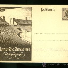 Coleccionismo deportivo: POSTAL DE LAS OLIMPIADAS DE BERLIN 1936. Lote 25729444