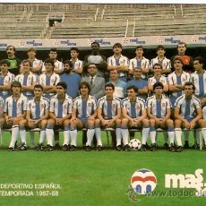 Coleccionismo deportivo: POSTAL PLANTILLLA R,C,D, ESPAÑOL 1987-1988