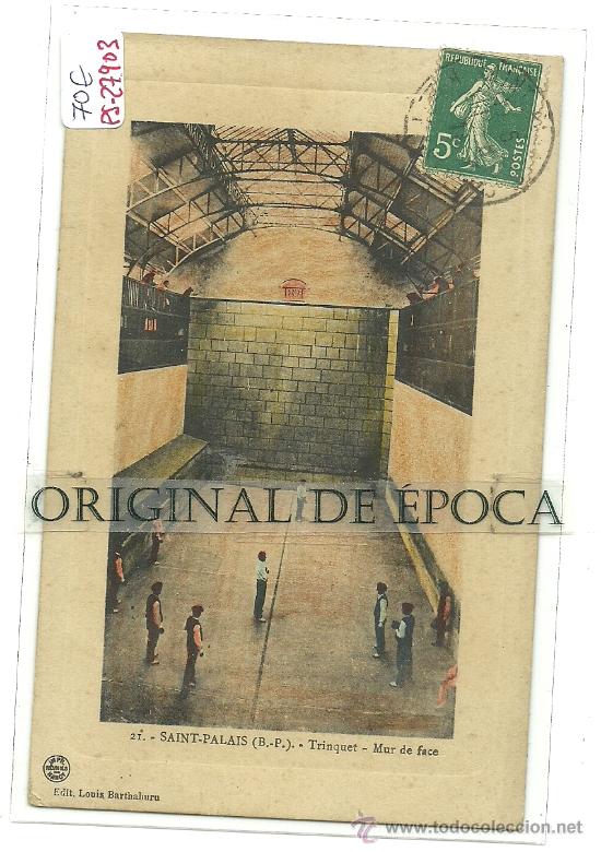 Coleccionismo deportivo: (PS-27903)POSTAL DE SAINT-PALAIS FRONTON - Foto 1