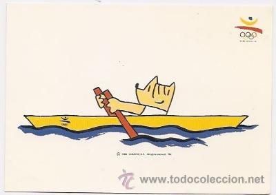 Coleccionismo deportivo: Postal de Barcelona 92 - Foto 1