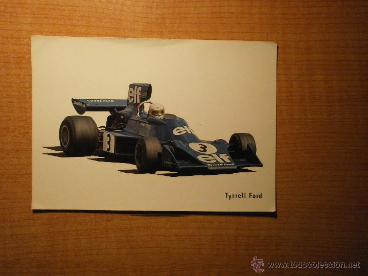 Coleccionismo deportivo: POSTAL COCHE TYRRELL FORD  ESCRITA - Foto 1
