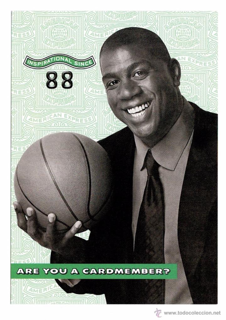 Coleccionismo deportivo: POSTAL MAGIC JOHNSON - A&ntilde;o 2000 - Foto 1